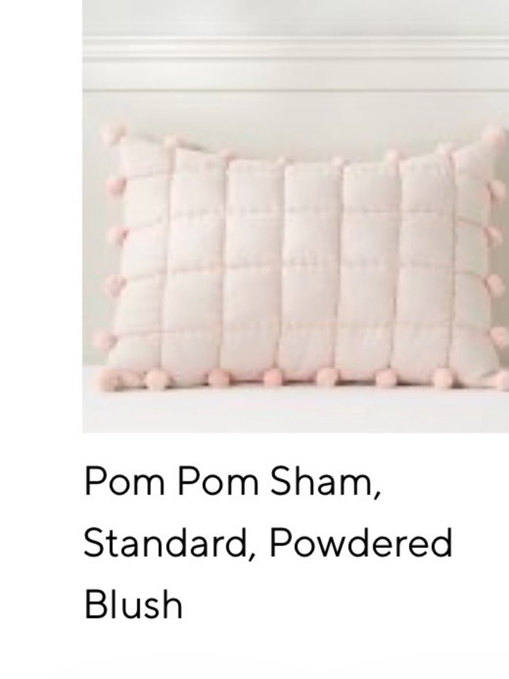 Pottery Barn Pom Pom Full/Queen Quilt Set - Blush; Never Used - Picture 2 of 7